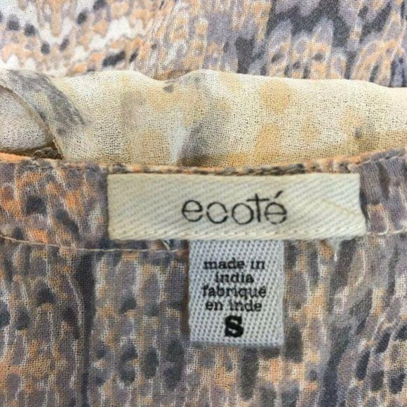 Ecote Urban Outfitters Chiffon Studded Top - Picture 7 of 8